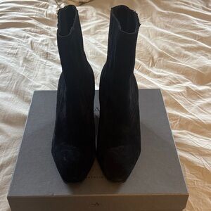 Aquatalia Black Heeled Boots